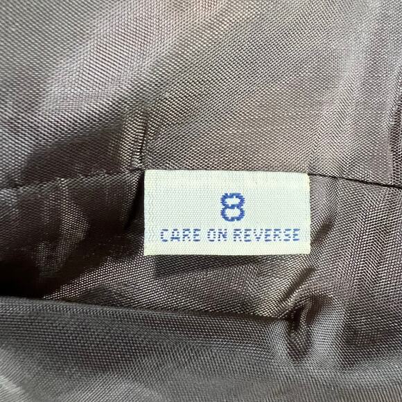 Barry Bricken Mark Shale Vintage Blazer Womens 8 Brown Multi Wool Classic Jacket - Picture 10 of 12